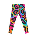 Neon Rainbow Leopard Print Leggings