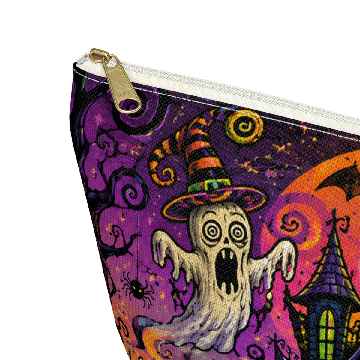 Spooky Halloween Haunted House Accessory Pouch