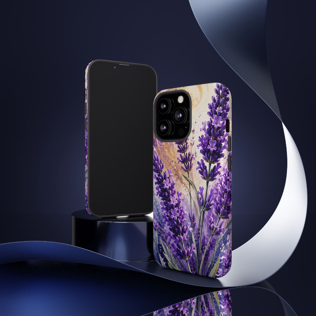 Lavender Bouquet Tough Phone Case — Protective Floral iPhone Case