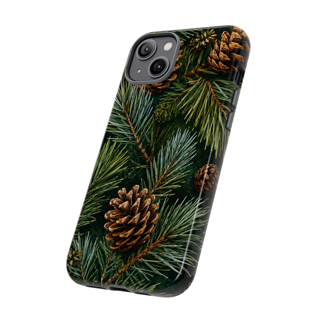 Pinecone Pines Phone Case — Festive Evergreen iPhone Cover