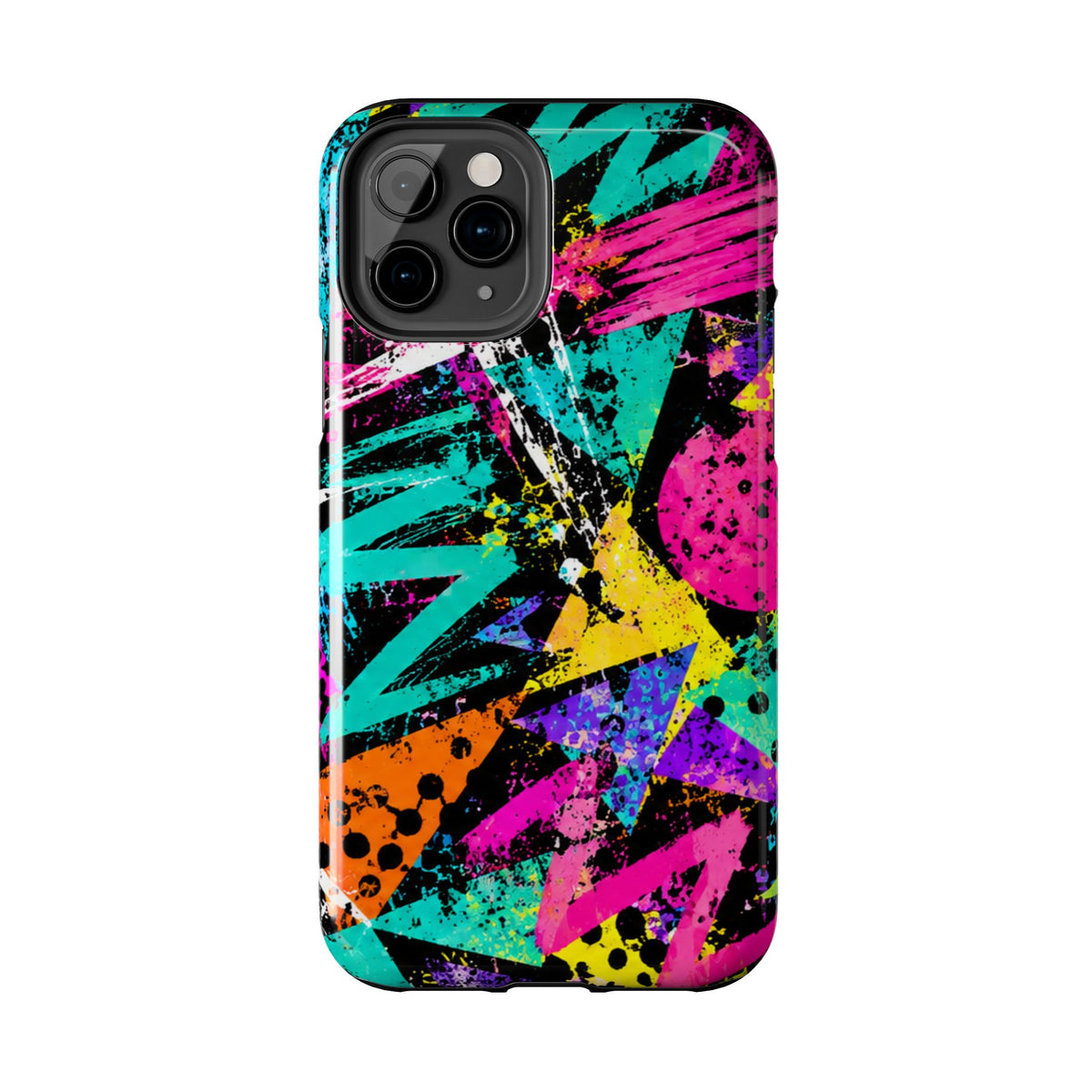 Tough Phone Case — Neon Graffiti Splash Protective Cover