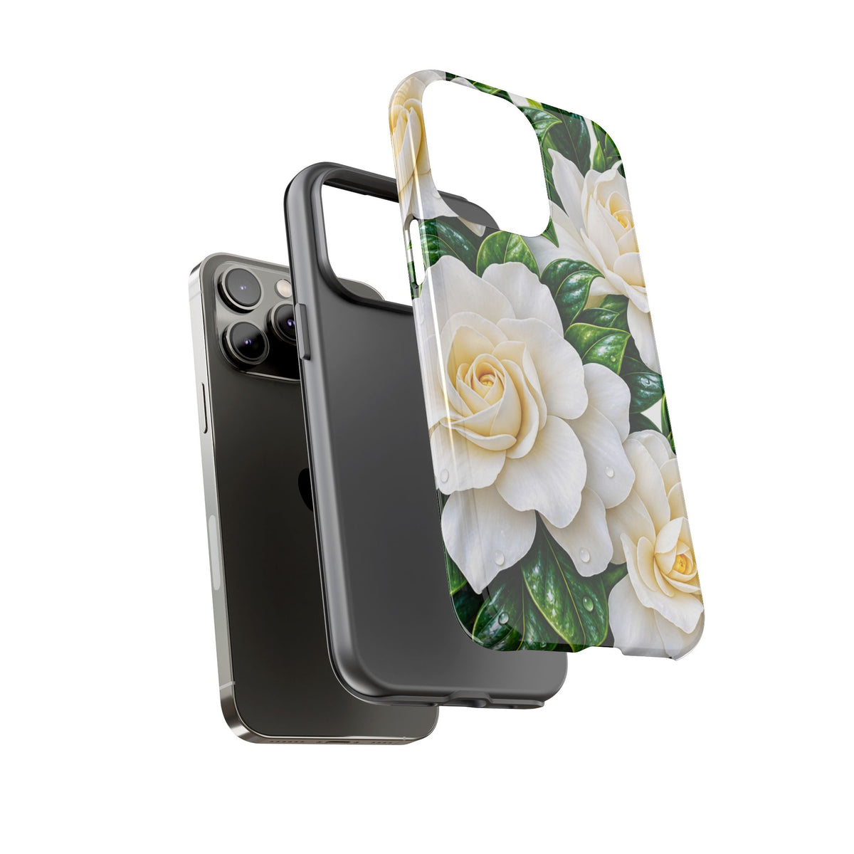 Floral Camellia Tough Case — White Gardenia Phone Cover