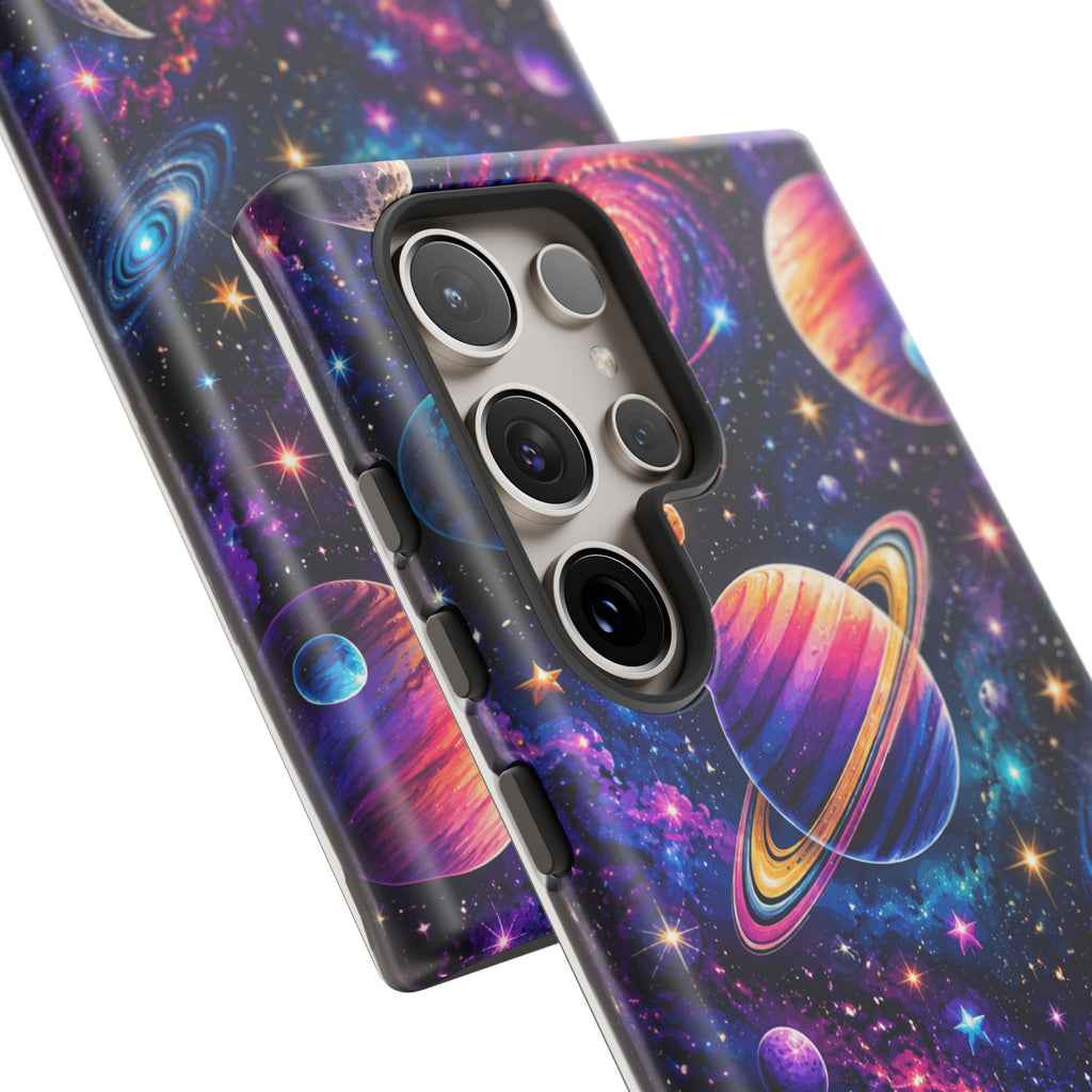 Colorful Galaxy Planets phone case | Tough Case
