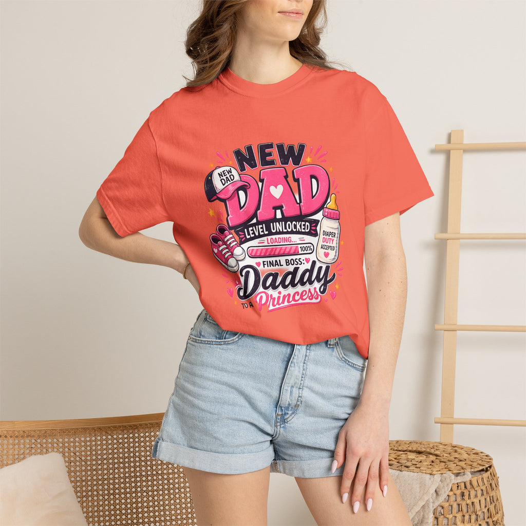 New Dad Level Unlocked T-shirt | Daddy to a Princess