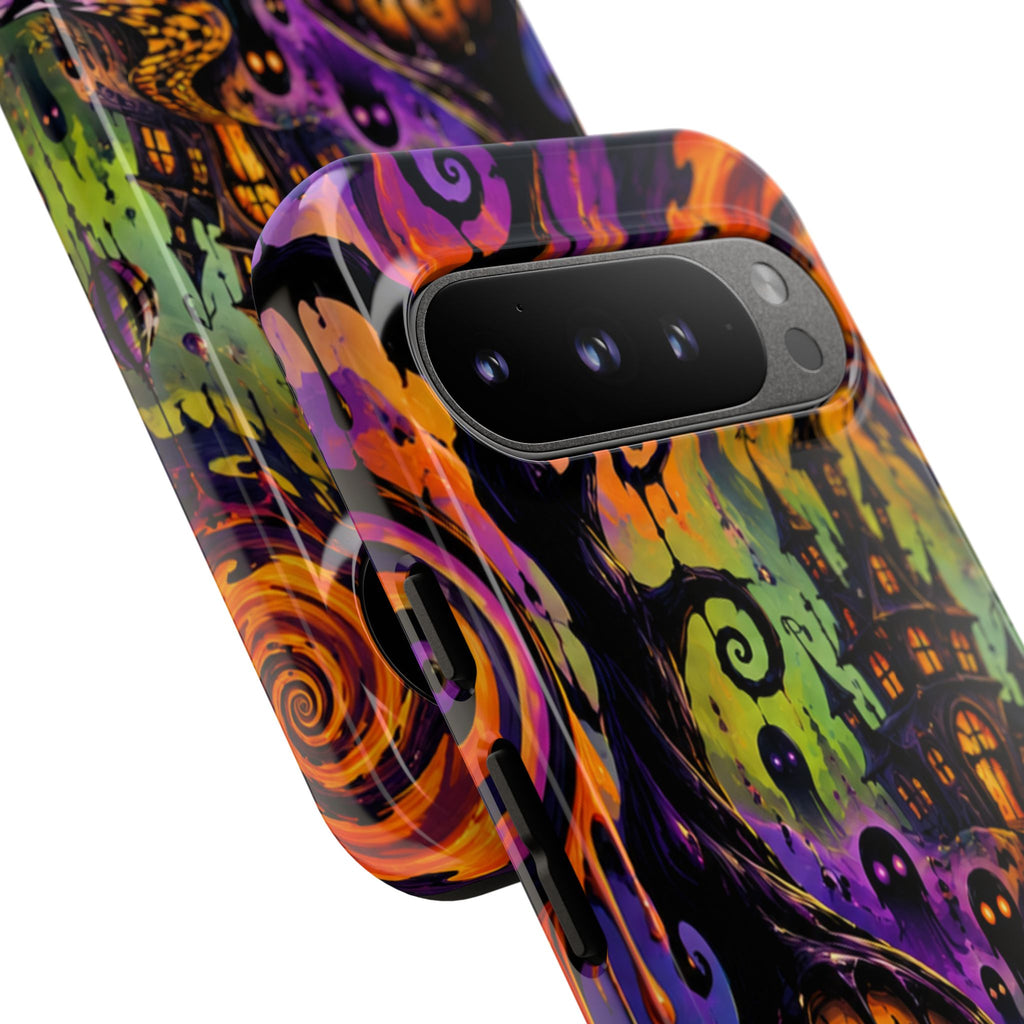 Phone Case — Psychedelic Haunted House Halloween Design