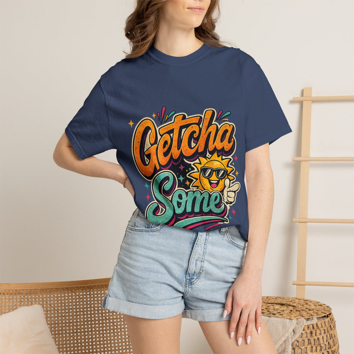 Getcha Some Sun Graphic T-Shirt | Retro Sun Illustration