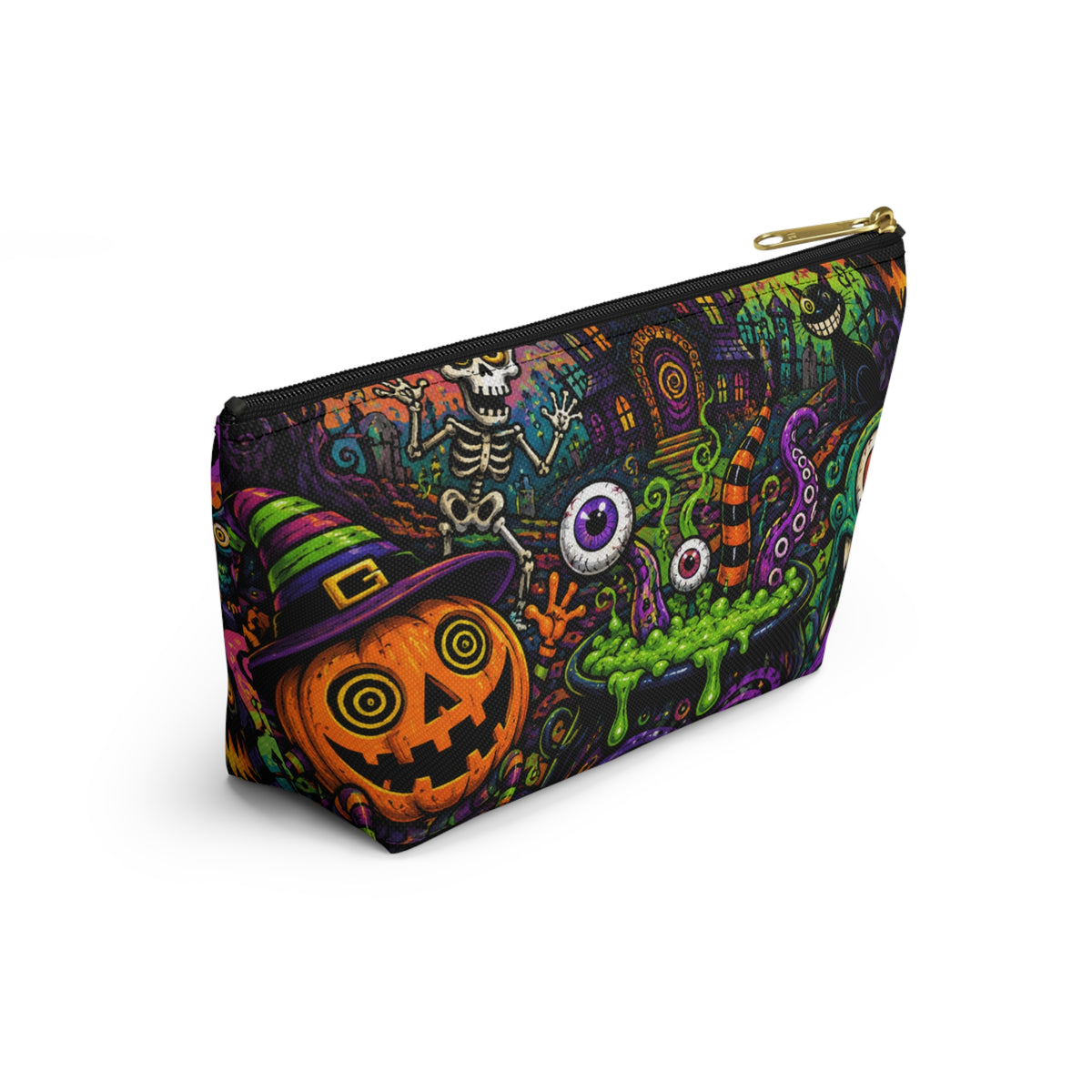 Spooky Halloween Haunted House Accessory Pouch