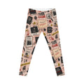 True Crime Pattern Leggings — Women's All-Over Print Casual Leggings