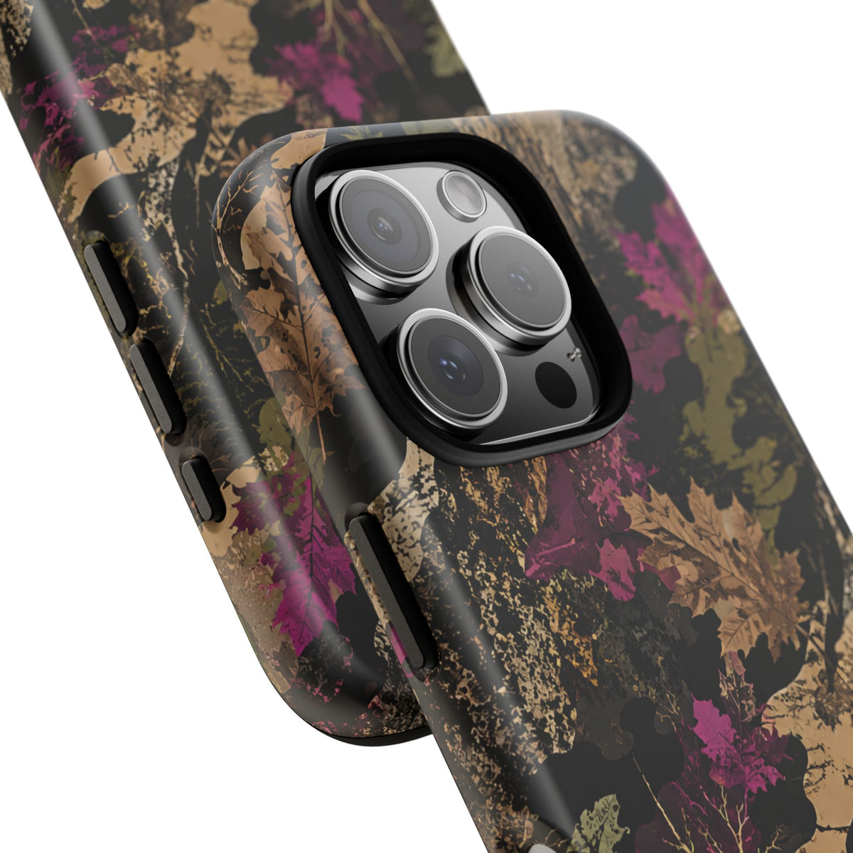 Camo Floral Tough Phone Case — Rugged Nature-Inspired Protection
