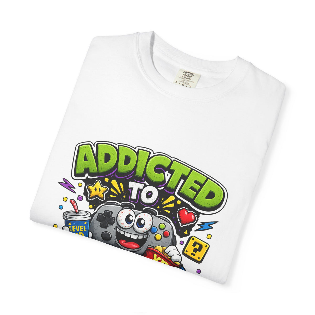 Addicted to Video Games T-Shirt | Gamer Controller Graphic Tee