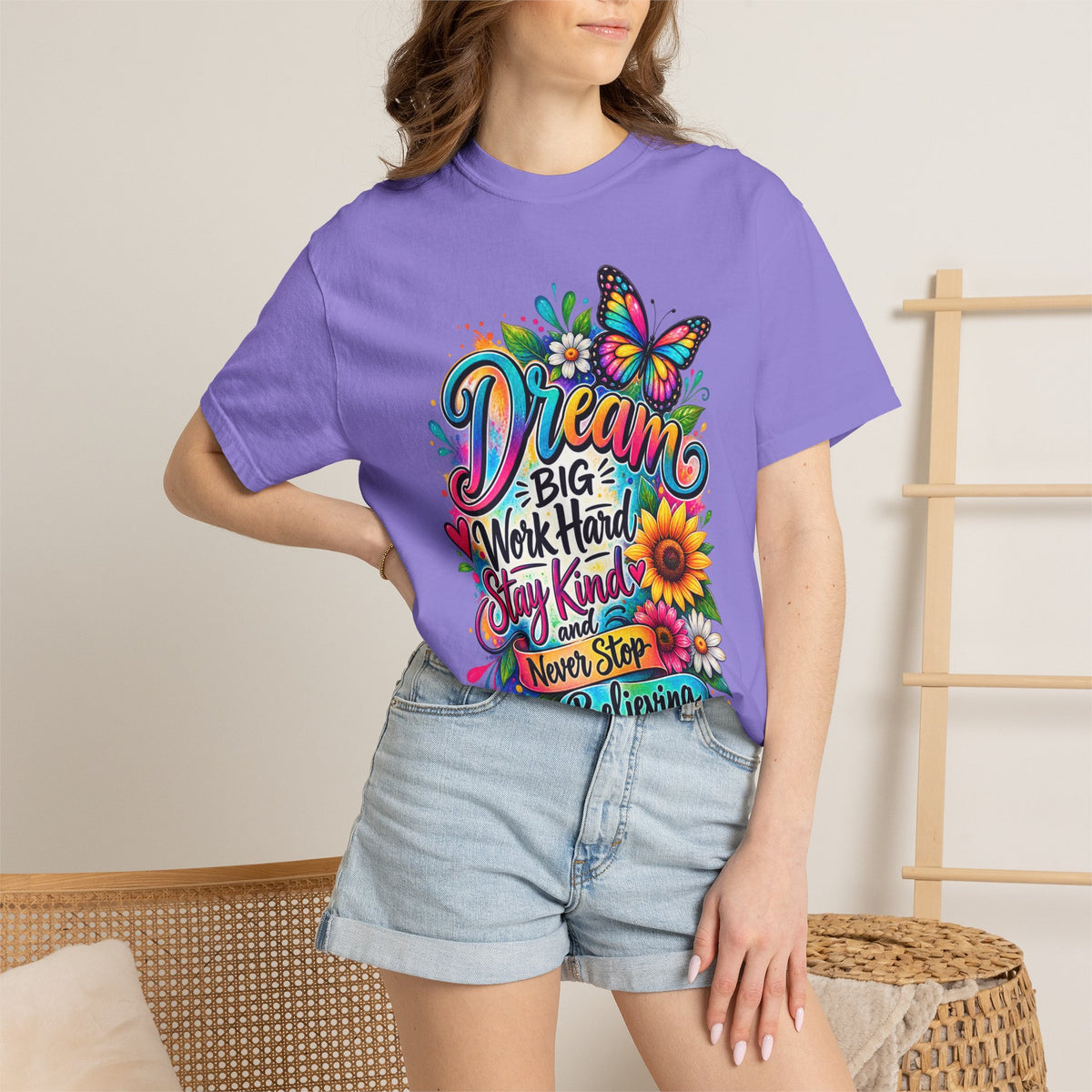 Inspirational 'Dream Big, Work Hard, Stay Kind' T-Shirt