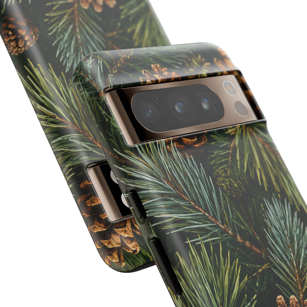 Pinecone Pines Phone Case — Festive Evergreen iPhone Cover