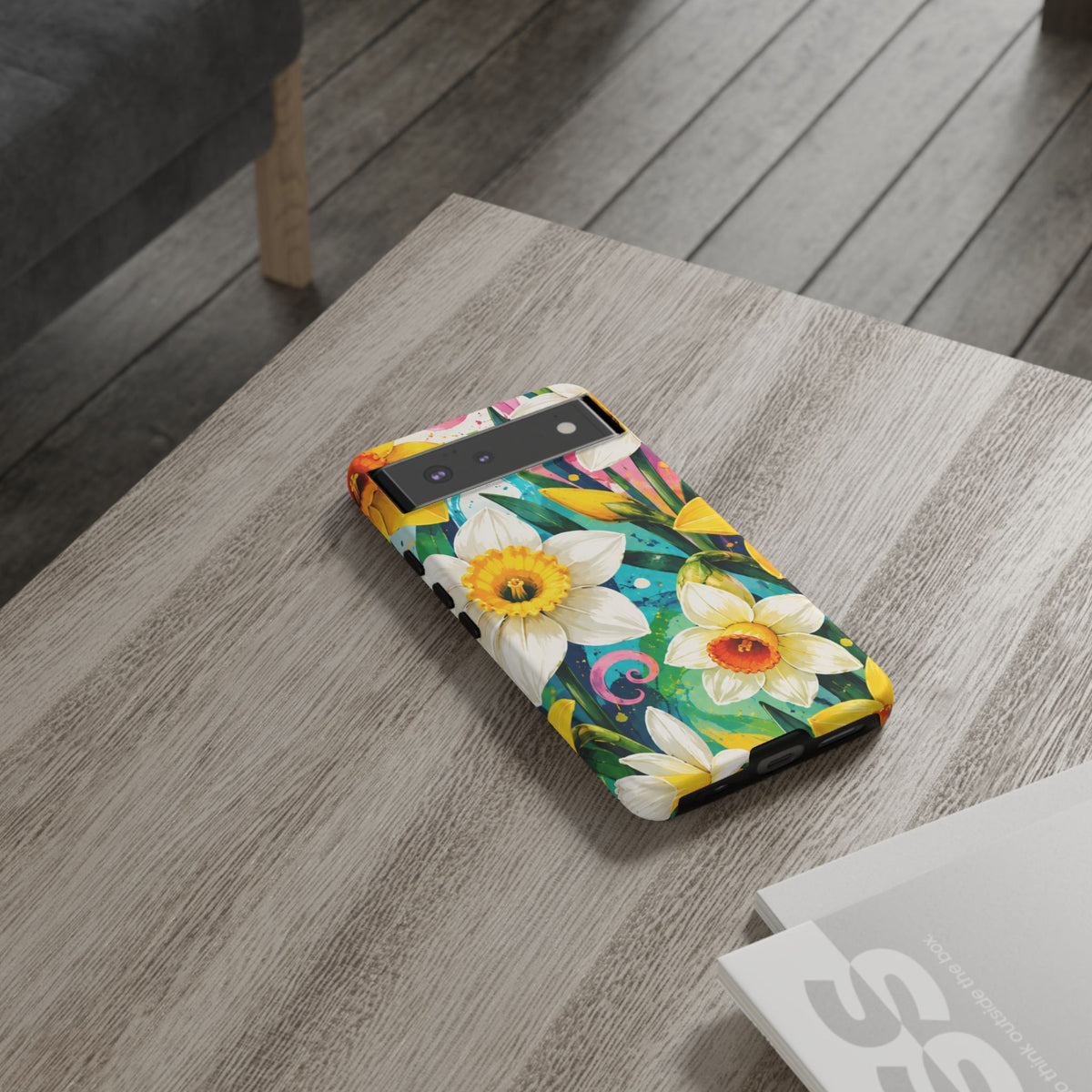 Daffodil Floral Phone Case — Bright Spring Garden Protective Cover