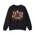 Poker Night Crewneck Sweatshirt — Funny Christmas Characters Playing Poker ("All In")