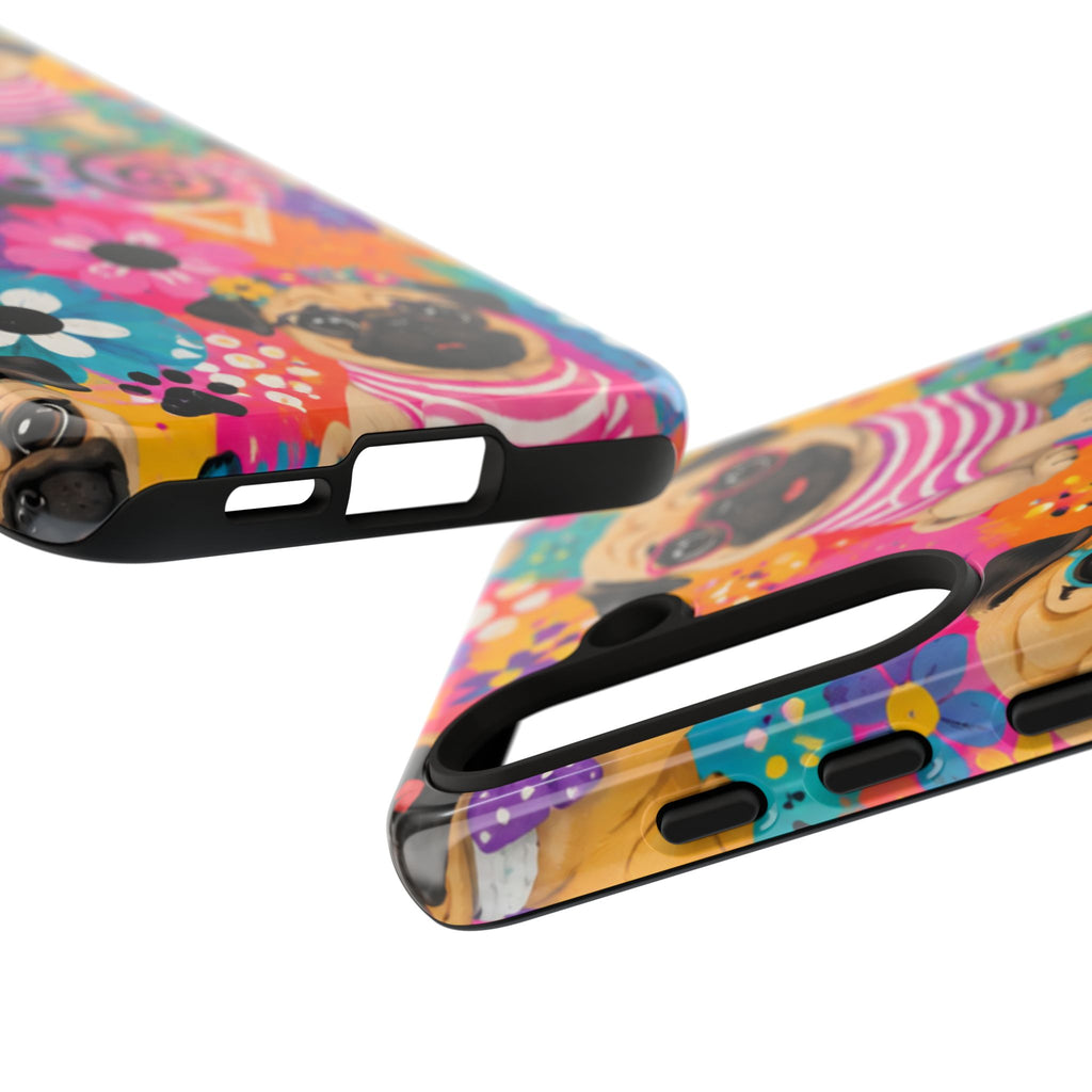 Pug Pop Art Phone Case — Colorful Pug Pattern Tough Case