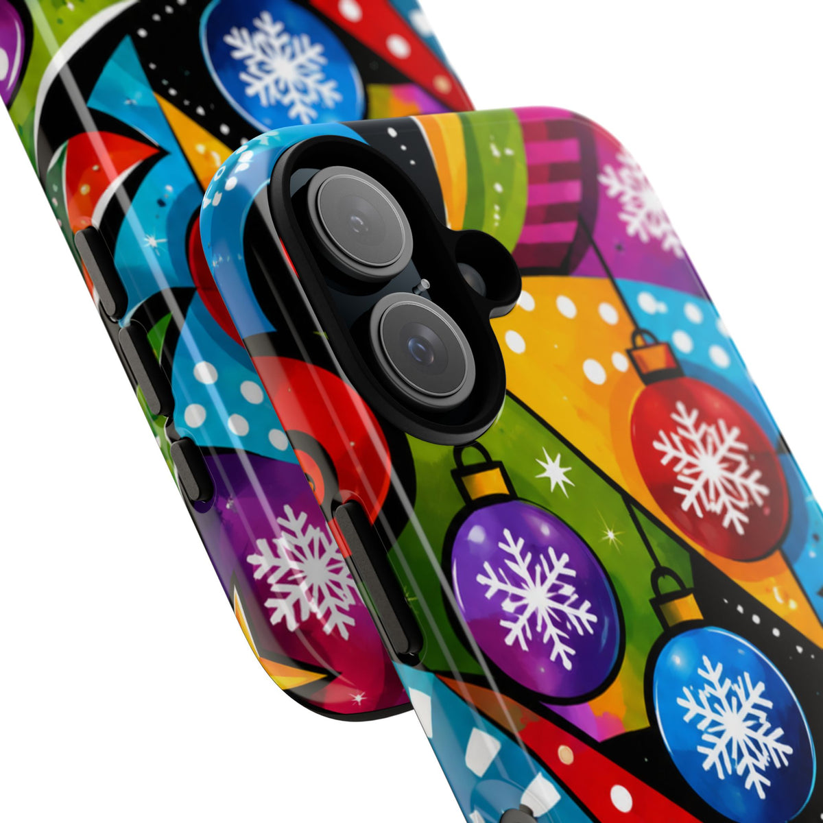 Holiday Ornament Phone Case — Colorful Festive Christmas Design