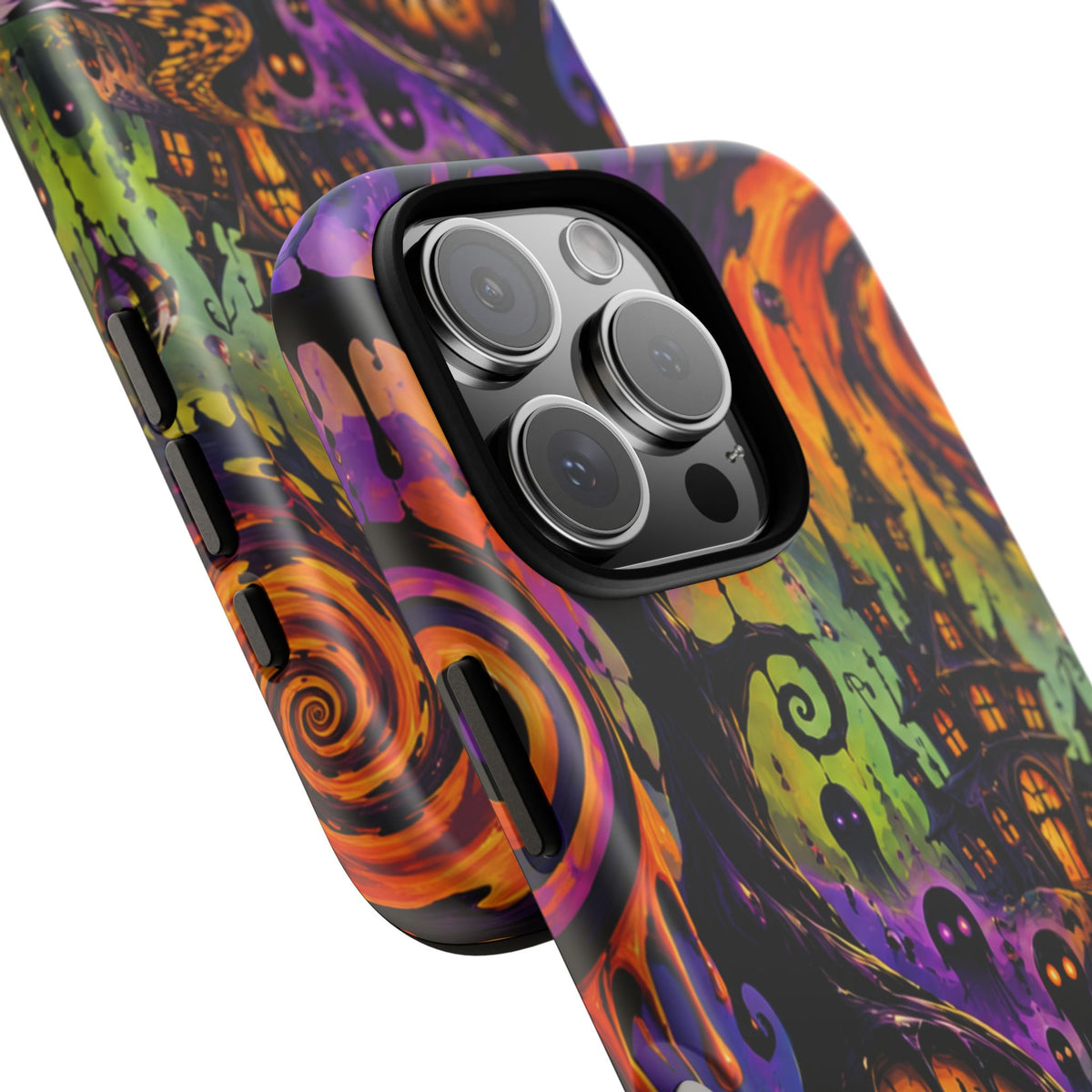 Phone Case — Psychedelic Haunted House Halloween Design