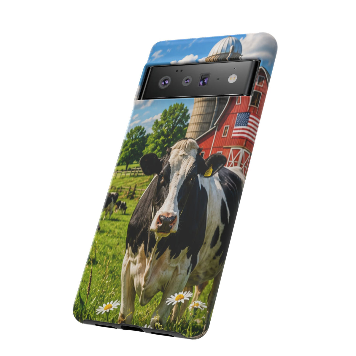 Cow Farm Phone Case — Rustic Barnyard iPhone Cover
