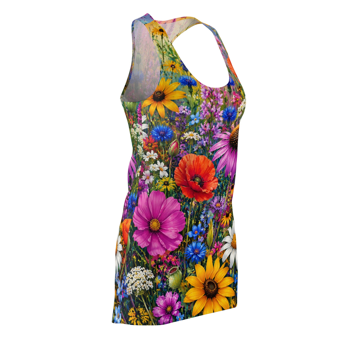 Wildflower Meadow Racerback Dress | Allover Floral Print