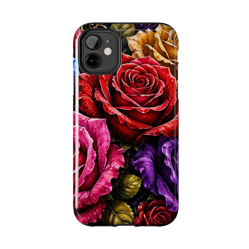 Tough Phone Case — Vibrant Rose Garden Protective Phone Cover