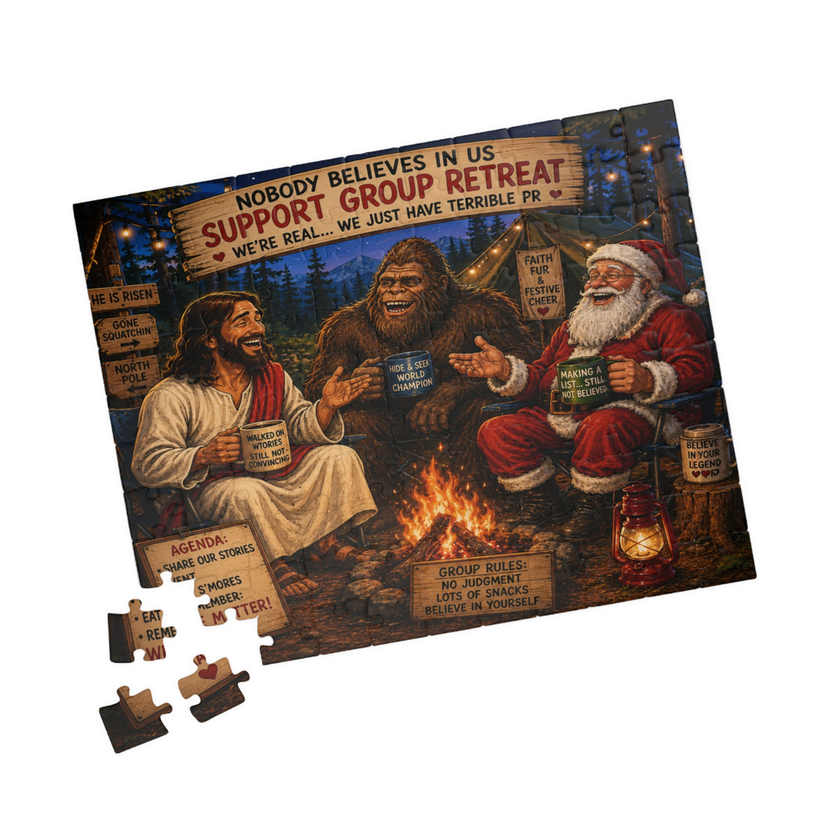 Nobody Believes in Us Support Group Retreat Puzzle | 520 Piece