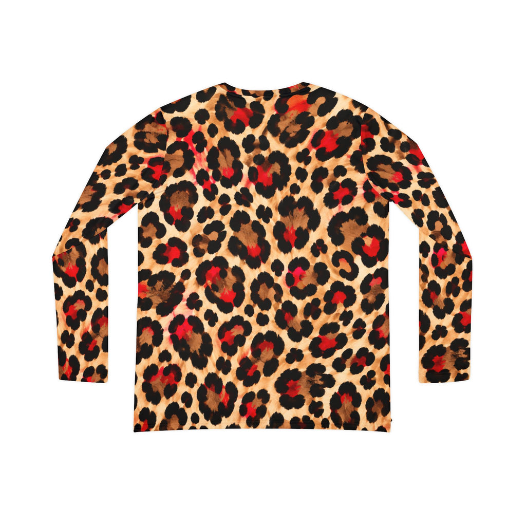 Leopard Print V-Neck Long Sleeve Top