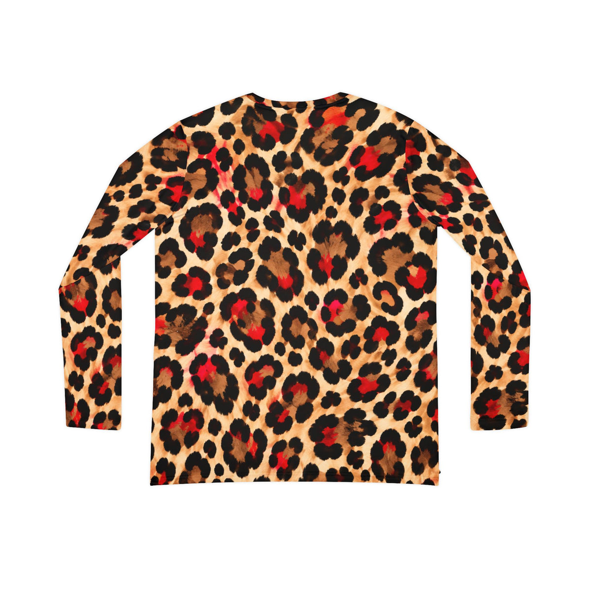 Leopard Print V-Neck Long Sleeve Top