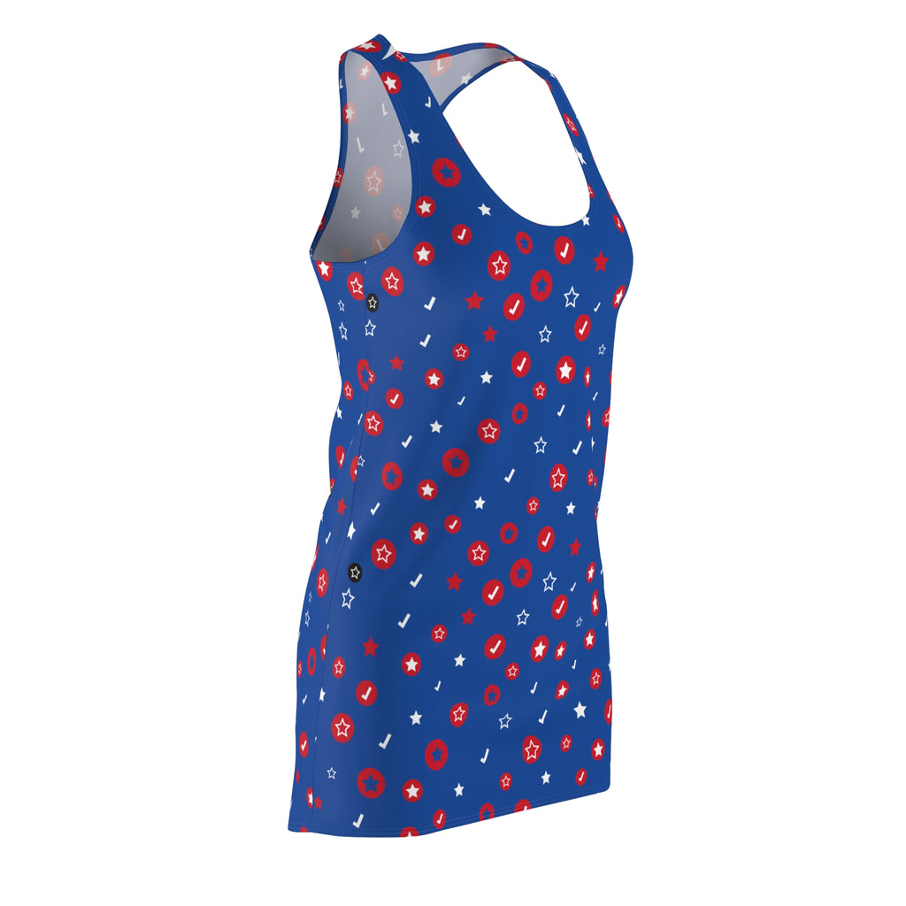 Patriotic Starburst Dress | Racerback