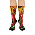 Spicy Chili Pepper Crew Socks — Colorful Artful Comfort