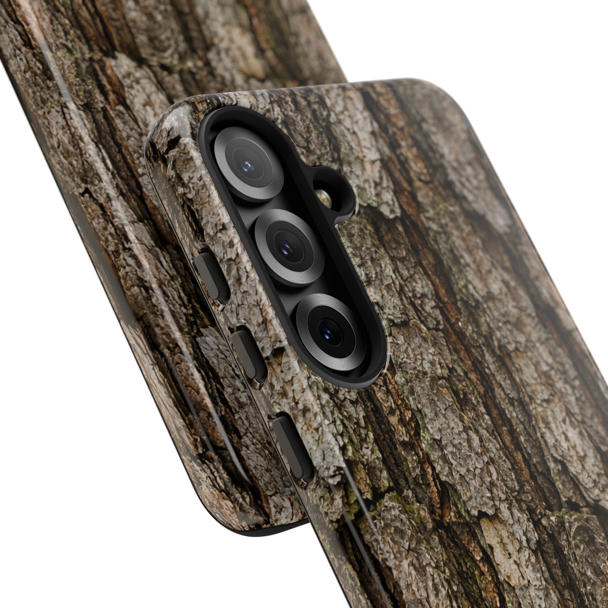Bark Texture Phone Case - Rugged Woodland Camouflage for Nature Lovers