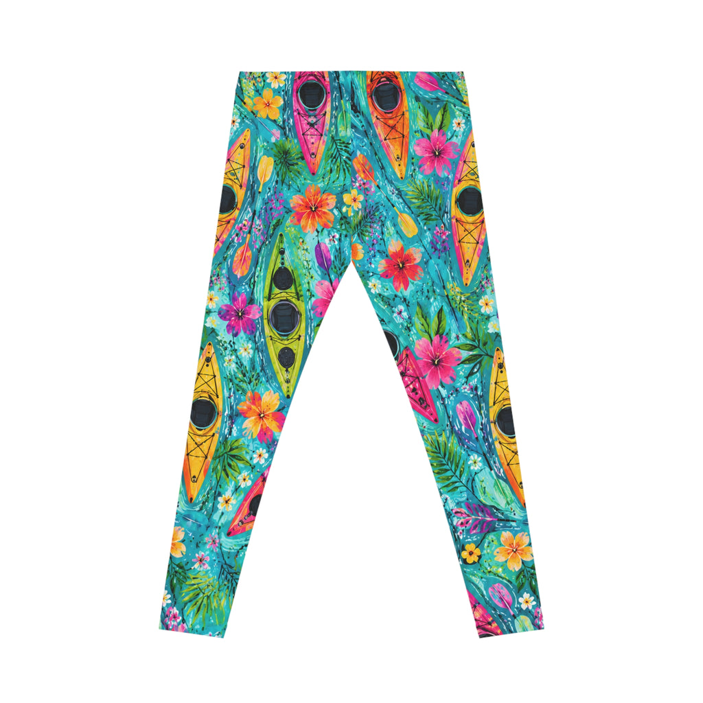Tropical Kayak Leggings — Women's Floral Paddle AOP Leggings