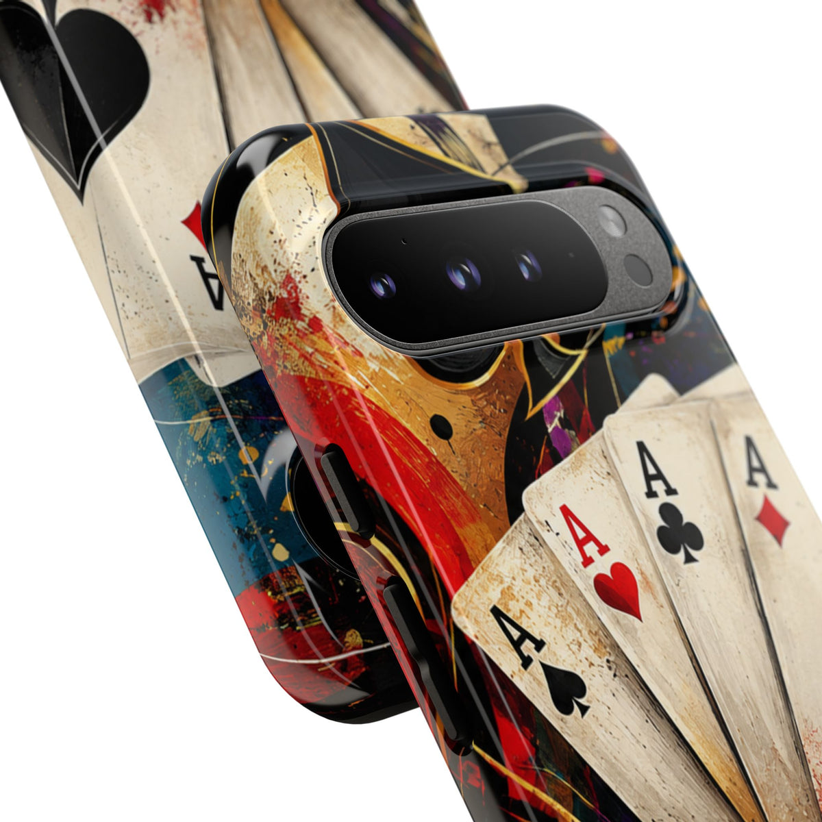 Casino Poker Ace Phone Case — Vintage Playing Cards & Chips Protective Cover