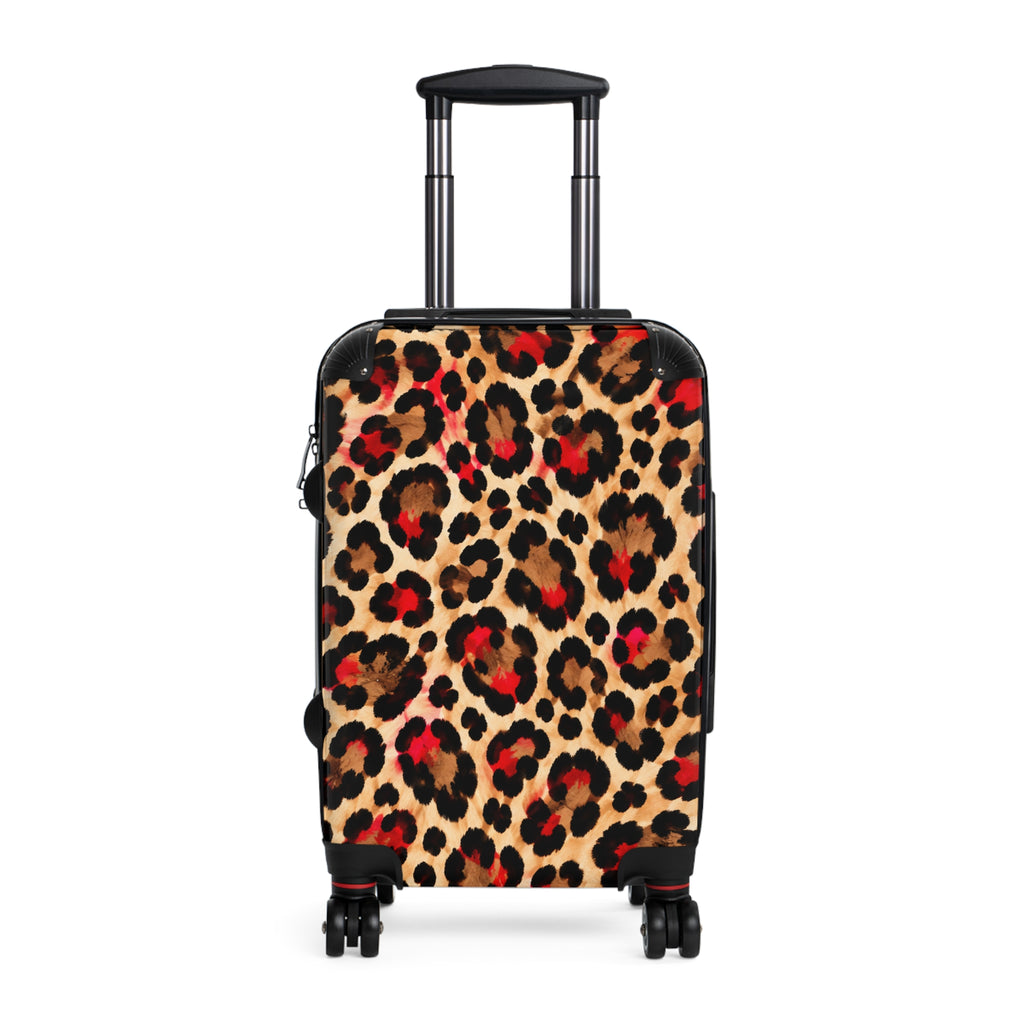 Leopard Print Carry-On Suitcase – Bold Animal Print Travel Luggage