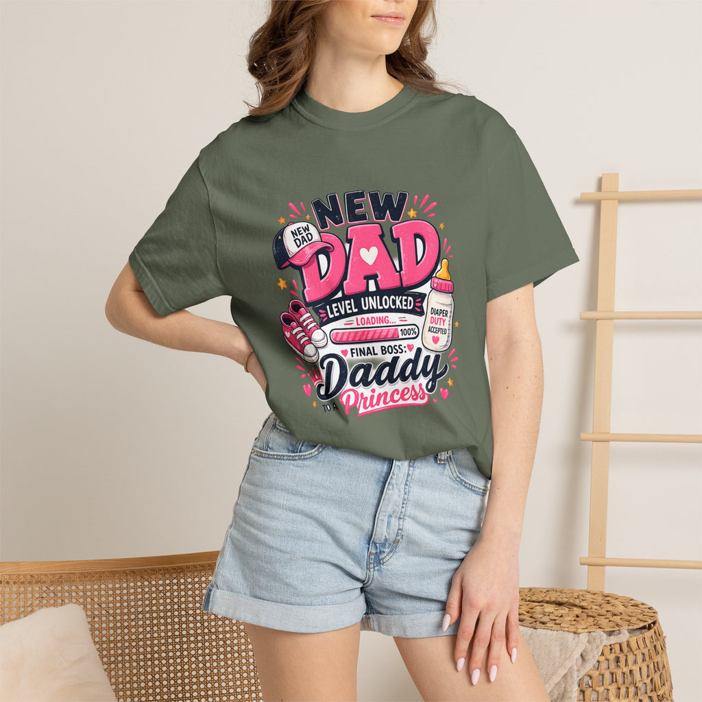 New Dad Level Unlocked T-shirt | Daddy to a Princess