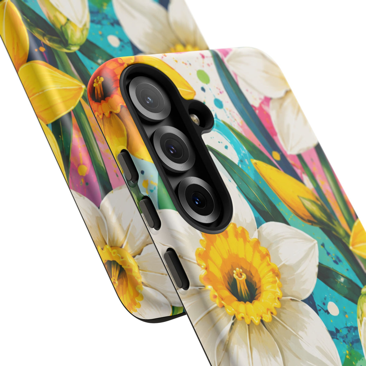 Daffodil Floral Phone Case — Bright Spring Garden Protective Cover