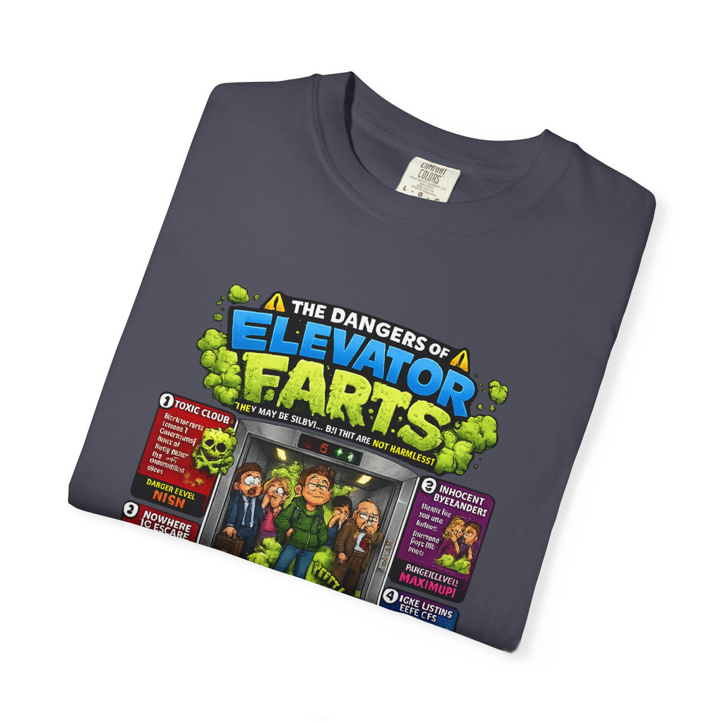 Elevator Farts chart T-shirt | Funny Bathroom Humor Tee