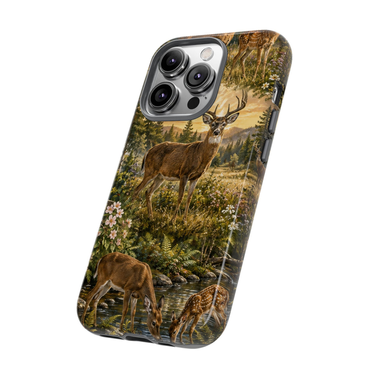Deer Forest Phone Case — Woodland Bucks Nature iPhone Cover