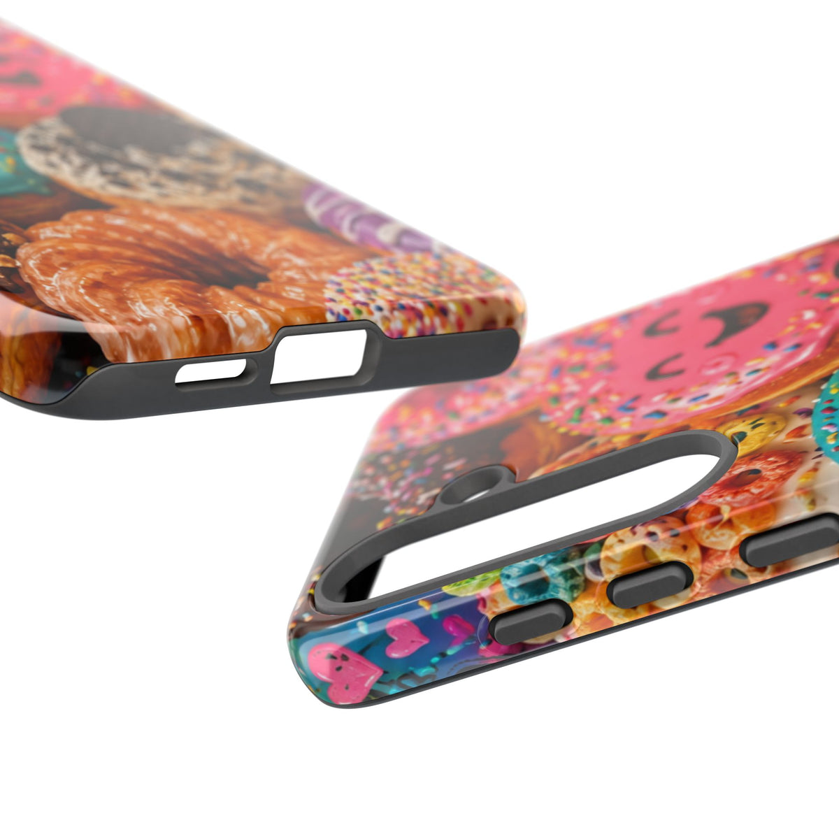 Donut Smile Tough Phone Case — Cute Colorful Desserts Protective Cover