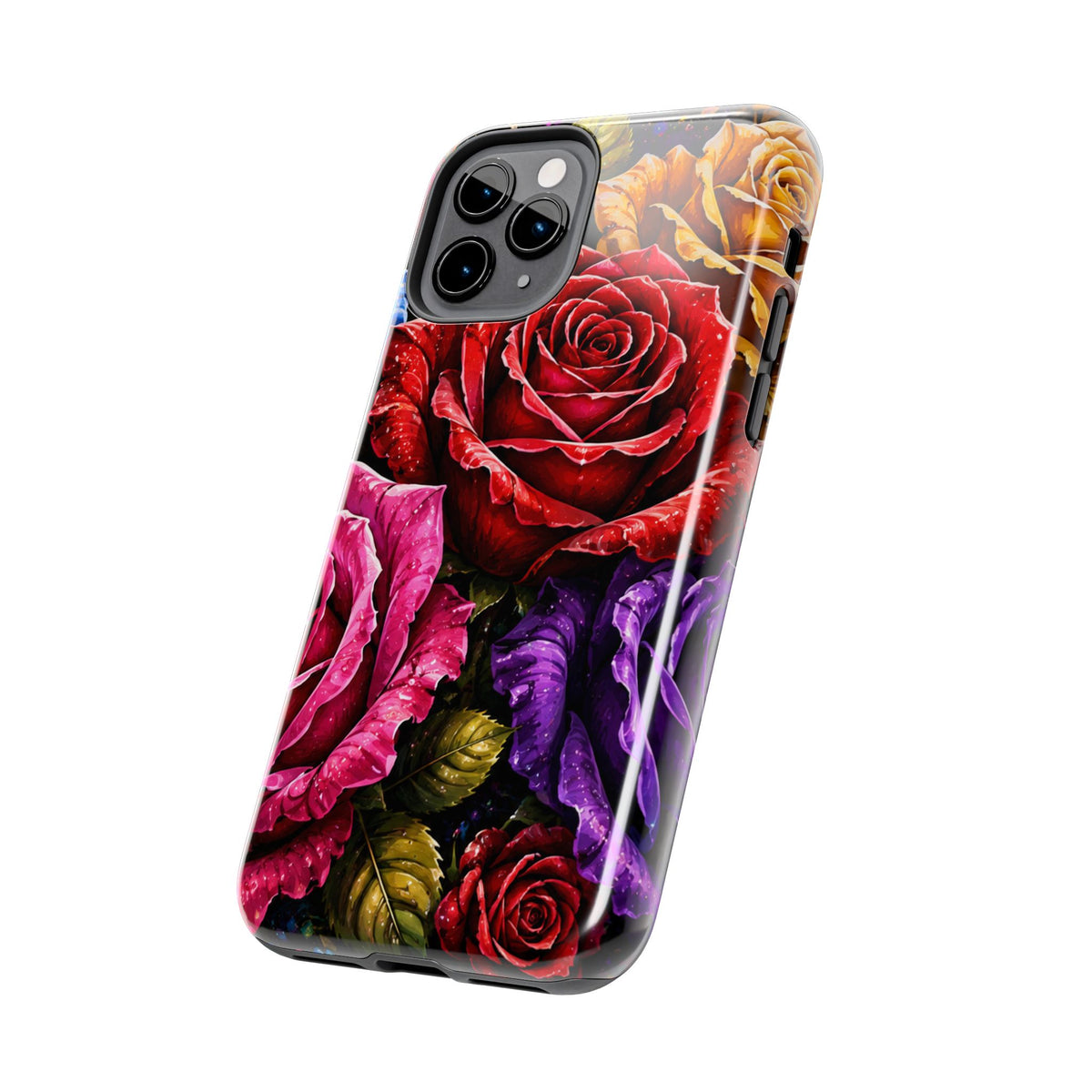 Tough Phone Case — Vibrant Rose Garden Protective Phone Cover