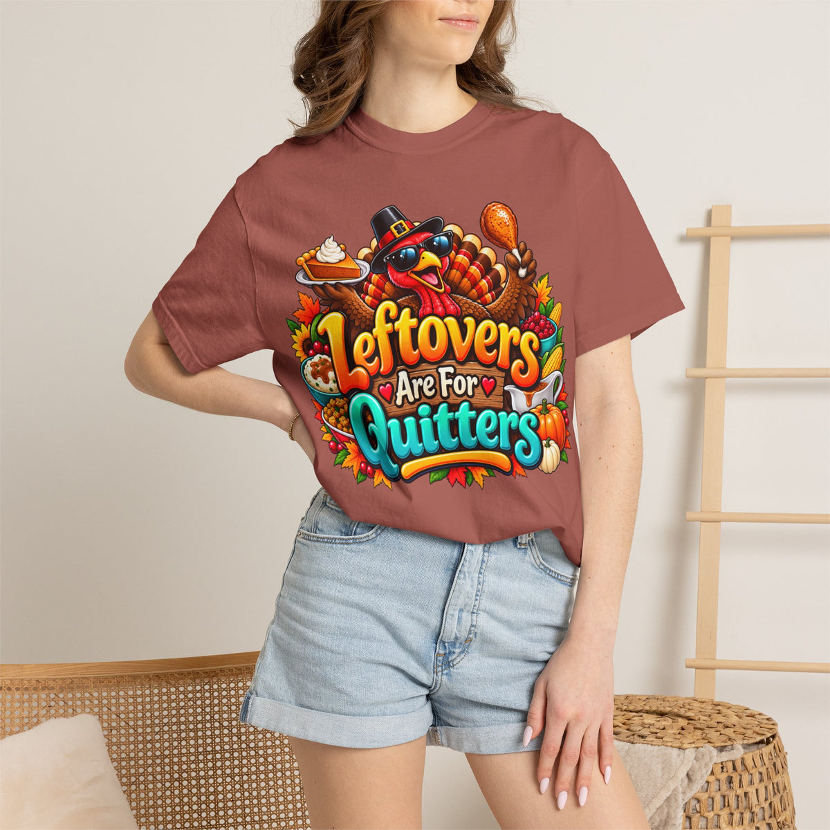 Thanksgiving 'Leftovers Are For Quitters' T-Shirt