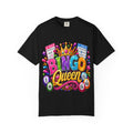 Bingo Queen T-shirt | Colorful Crown Bingo Balls Design