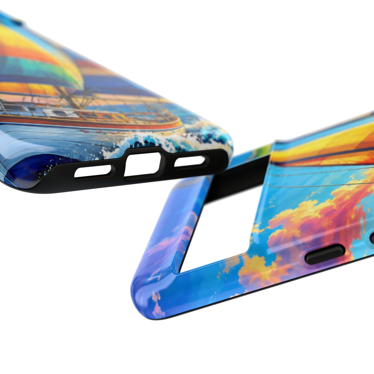 Sailboat Sunset Phone Case — Colorful Nautical iPhone Cover
