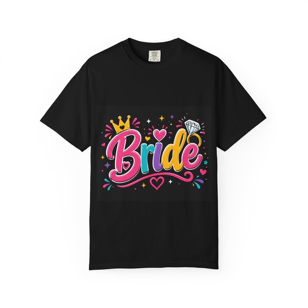 Bride Colorful Script Tee | Bridal Bachelorette Shirt