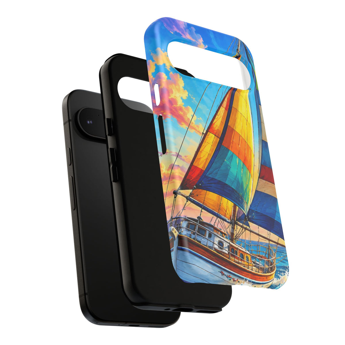 Sailboat Sunset Phone Case — Colorful Nautical iPhone Cover