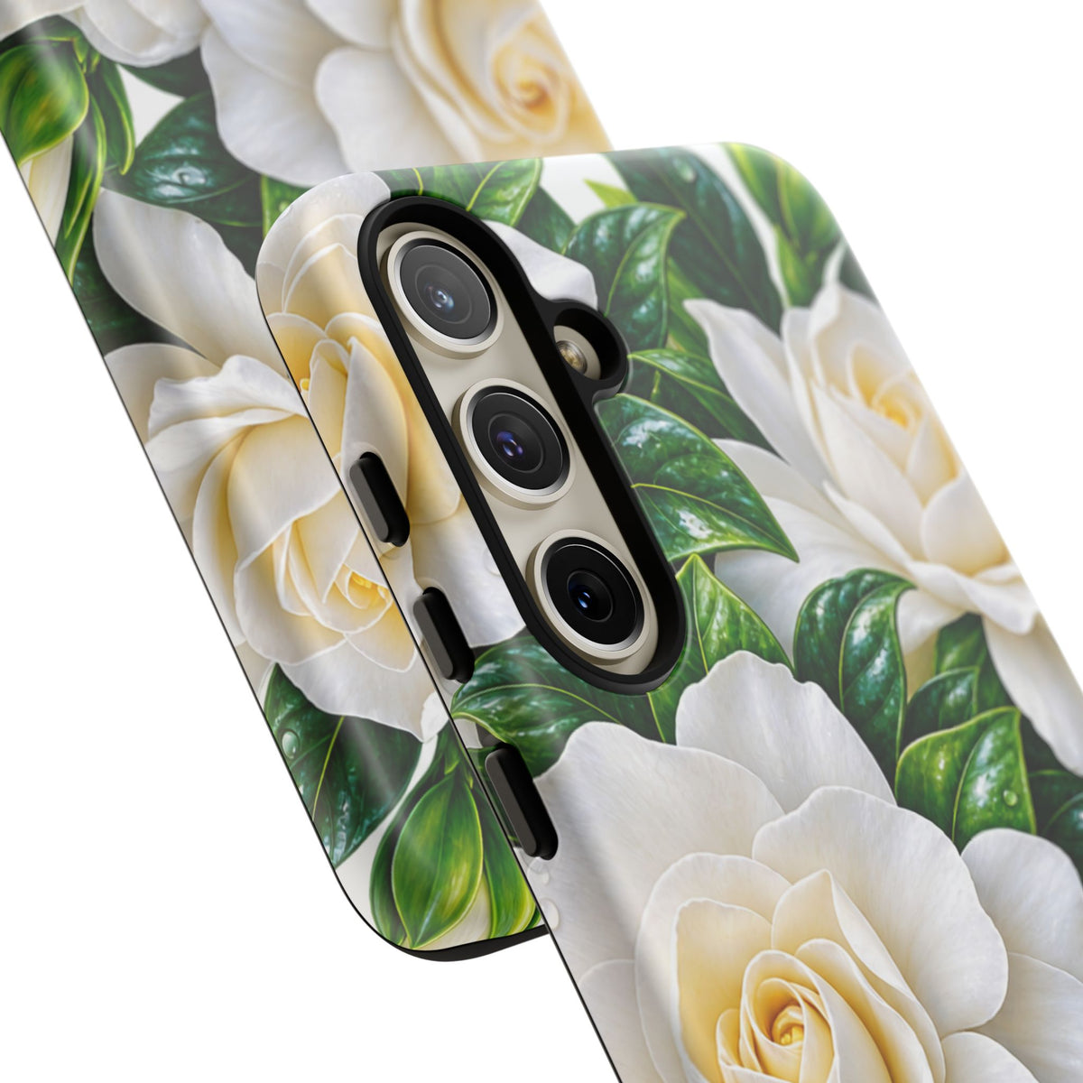 Floral Camellia Tough Case — White Gardenia Phone Cover