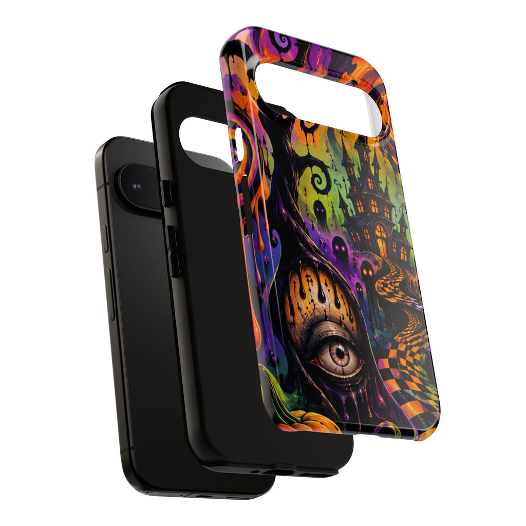 Phone Case — Psychedelic Haunted House Halloween Design