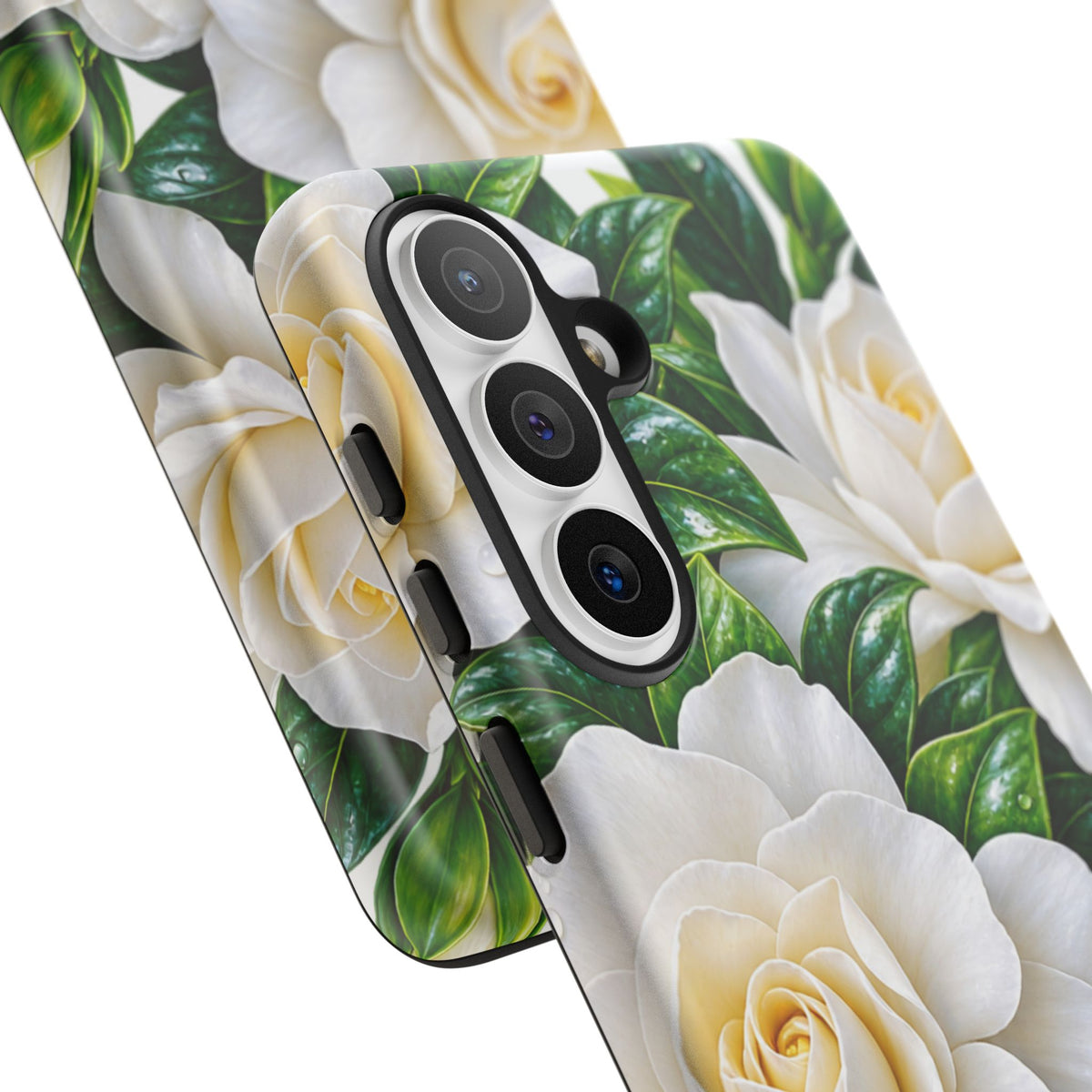 Floral Camellia Tough Case — White Gardenia Phone Cover