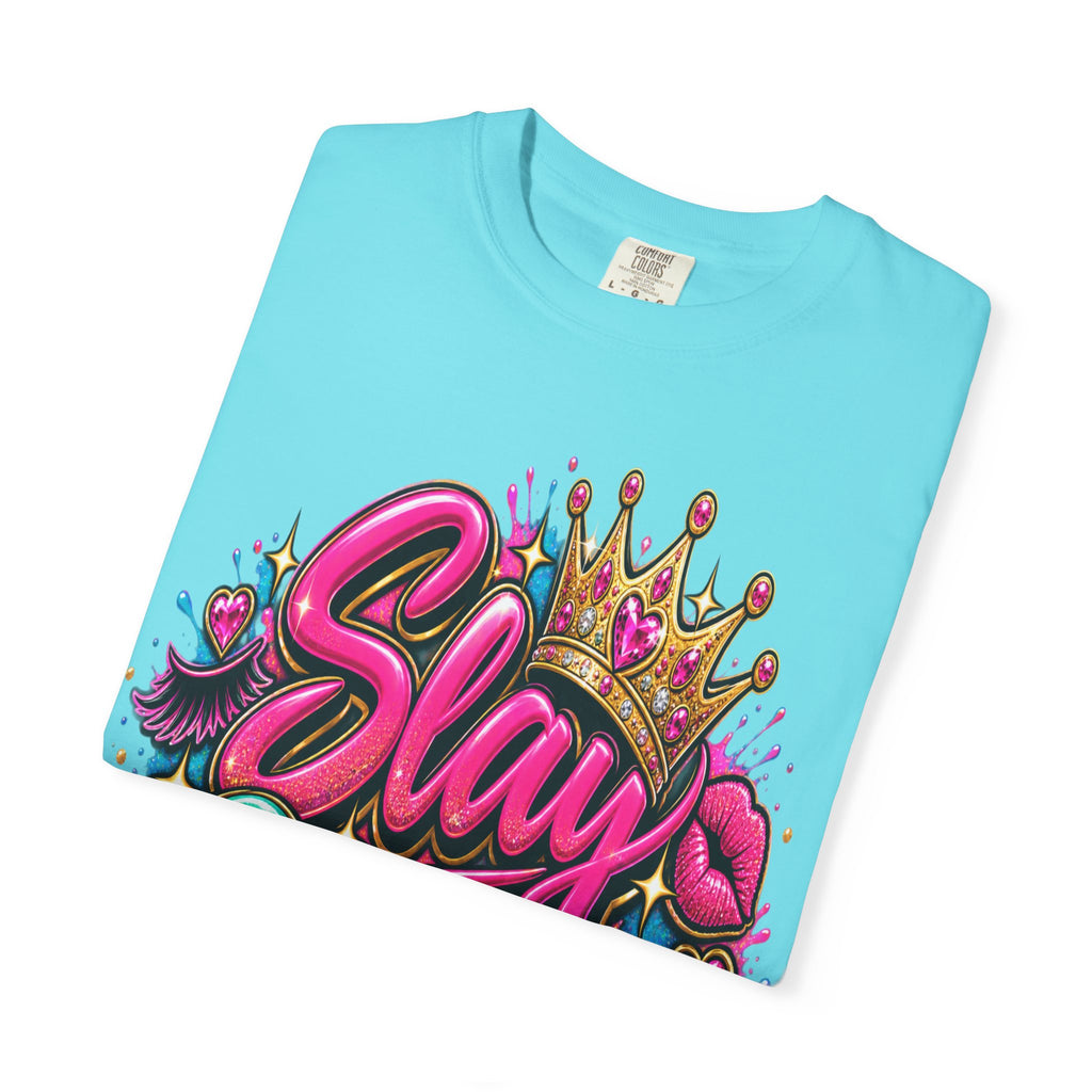 Slay Queen graphic T-Shirt | Crown graffiti style