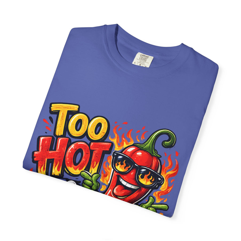 Too Hot to Handle pepper graphic T-shirt | spicy chili design