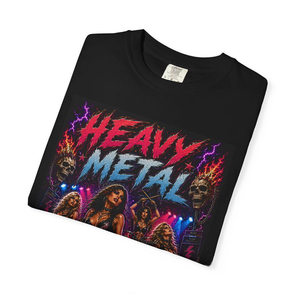 Heavy Metal Band Graphic T-Shirt | Retro Rock Artwork